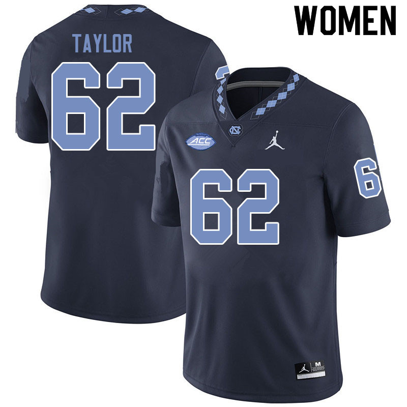 Jordan Brand Women #62 Noah Taylor North Carolina Tar Heels College Football Jerseys Sale-Black